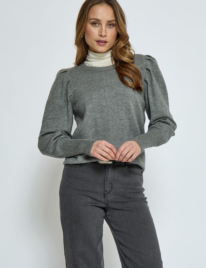 Peppercorn Anissa Pullover Pullover 126M Steel Grey Melange