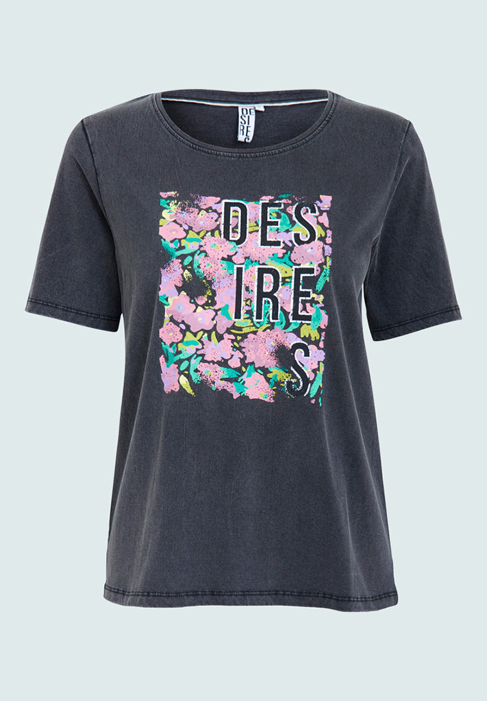 Desires DSOttilie T-Shirt T-Shirt 2101 Ebony Grey