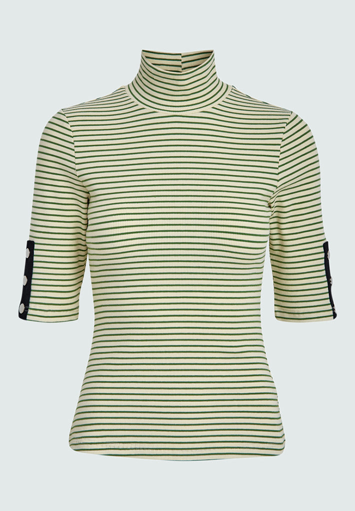 Desires Jamela T-Shirt T-Shirt 3394S Lush Meadow Green Stripe