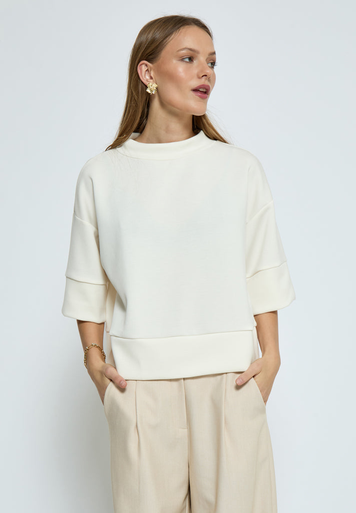 Peppercorn PCDicette Sweat Bluser 0011 Gardenia