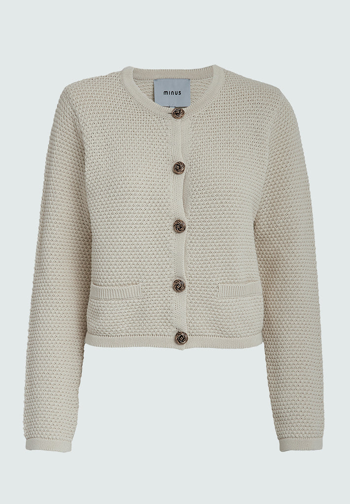 Minus Vima Cardigan Cardigans 0023 Seedpearl Cream